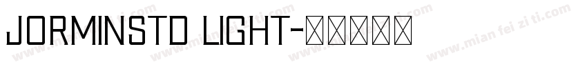 jorminstd light字体转换
